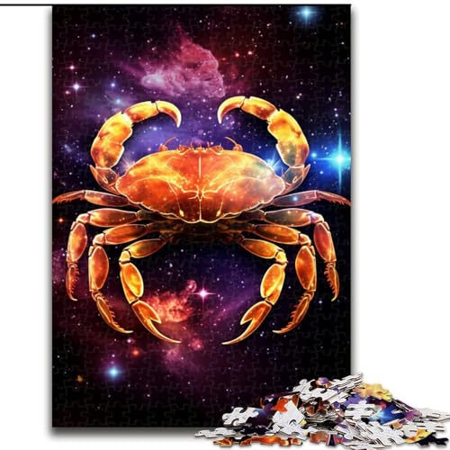 Puzzle 1000 Teile, Galaxien-Krabben-Puzzle aus Holz, Eltern, Partner, Freunde – Alter ab 10 Jahren, 1000 Teile(50x75cm) von XHAXING