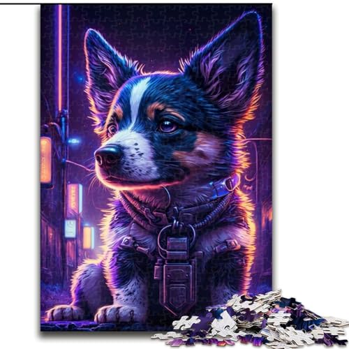 Puzzle 1000 Teile, Hund-Mensch-Puzzle aus Holz, Weihnachten, Halloween, Ostern, Neujahr, 1000 Teile(50x75cm) von XHAXING