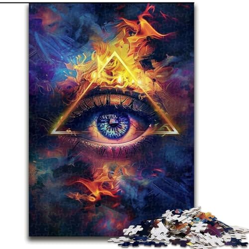 Puzzle 1000 Teile, Jigsaw Eye for Art, Puzzle aus Pappe, Eltern, Partner, Freunde – Alter ab 10 Jahren, 1000 Teile(26x38cm) von XHAXING