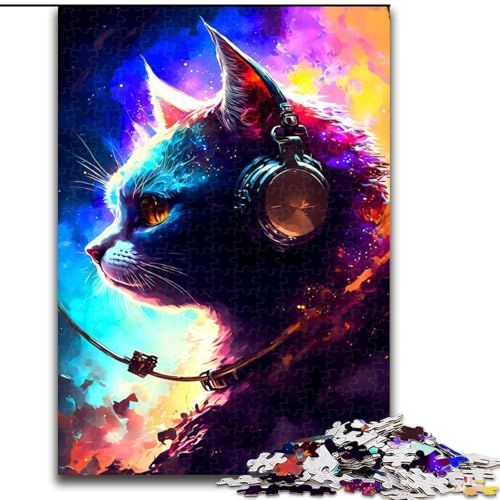 Puzzle 1000 Teile, Katzen-Puzzle aus Pappe, Weihnachten, Halloween, Ostern, Neujahr, 1000 Teile(26x38cm) von XHAXING
