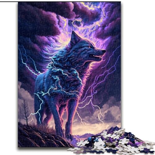 Puzzle 1000 Teile, Kosmischer Nebel, Wolf-Puzzle aus Pappe, Denkspiel, interaktives Familienspiel, geeignet für Kinder ab 10 Jahren, 1000 Teile(26x38cm) von XHAXING
