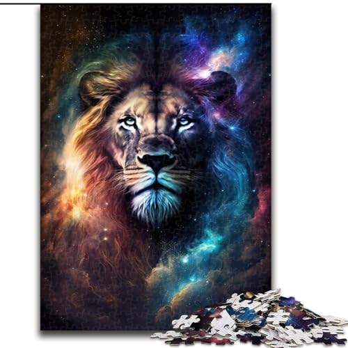 Puzzle 1000 Teile, Löwen-Puzzle aus Pappe, Weihnachten, Halloween, Ostern, Neujahr, 1000 Teile(26x38cm) von XHAXING