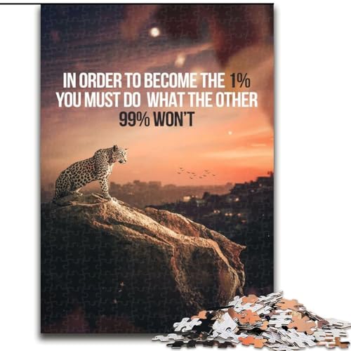 Puzzle 1000 Teile, Motiv: Gepard, aus Holz, Weihnachten, Halloween, Ostern, Neujahr, 1000 Teile(50x75cm) von XHAXING