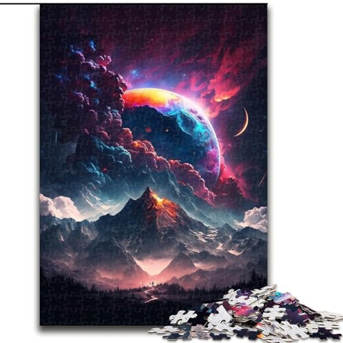 Puzzle 1000 Teile, Mystischer Berggipfel, Puzzle aus Pappe, anspruchsvolles Denkspiel für Teenager, unterhaltsames interaktives Spiel für die ganze Familie, 1000 Teile(26x38cm) von XHAXING