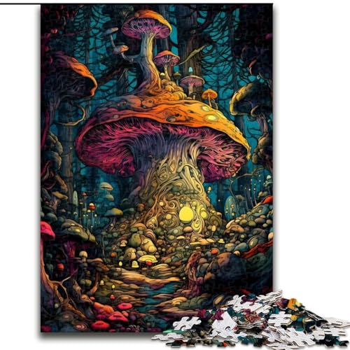 Puzzle 1000 Teile, Pilzwald-Königreich, Puzzle aus Pappe, Weihnachten, Halloween, Ostern, Neujahr, 1000 Teile(26x38cm) von XHAXING
