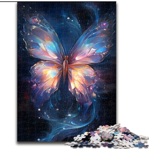 Puzzle 1000 Teile, Schmetterling aus einem Anderen Universum, Puzzle aus Holz, Eltern, Partner, Freunde – Alter ab 10 Jahren, 1000 Teile(50x75cm) von XHAXING