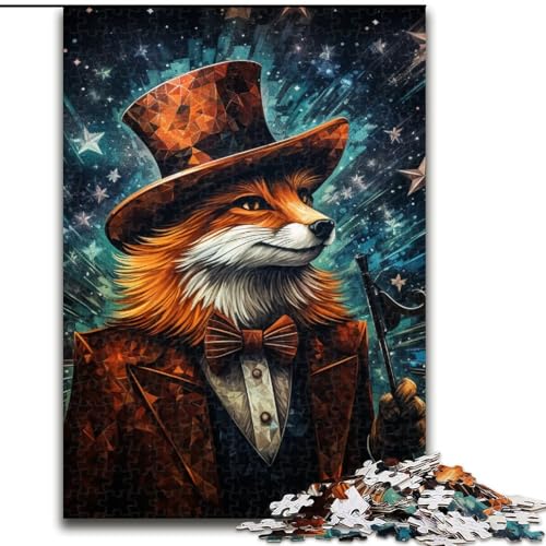 Puzzle 1000 Teile, Tier-Fuchs-Puzzle aus Holz, Eltern, Partner, Freunde – Alter ab 10 Jahren, 1000 Teile(50x75cm) von XHAXING