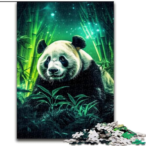 Puzzle 1000 Teile, Tierpanda-Puzzle aus Holz, Weihnachten, Halloween, Ostern, Neujahr, 1000 Teile(50x75cm) von XHAXING