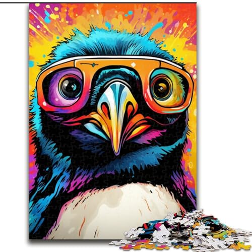 Puzzle 1000 Teile, Tierpinguine, Puzzle aus Pappe, Weihnachten, Halloween, Ostern, Neujahr, 1000 Teile(26x38cm) von XHAXING