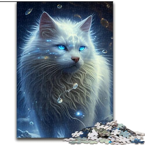 Puzzle 1000 Teile, Wunderschönes Wolf-Puzzle aus Holz, Eltern, Partner, Freunde – Alter ab 10 Jahren, 1000 Teile(50x75cm) von XHAXING
