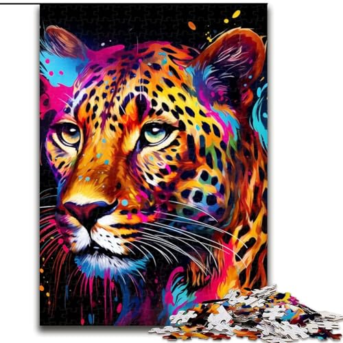 Puzzle 1000 Teile Afrikanischer Leopard Puzzles aus Pappe, Weihnachten, Halloween, Ostern, Neujahr 1000 Stück(26x38cm) von XHAXING