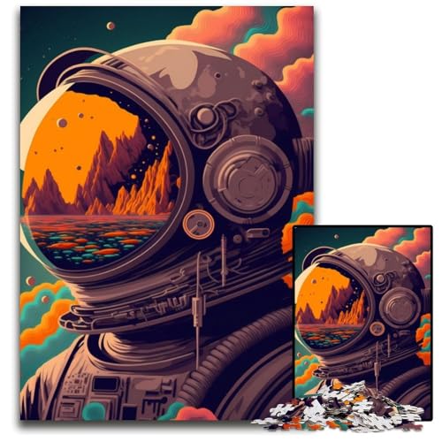 Puzzle 1000 Teile Astronautenvision Puzzle für Erwachsene Eltern, Partner, Freunde - Alter 14+ 26X38CM/10.23x14.96inch Puzzle 1000 Teile Astronautenvision Puzzle für Erwachsene Eltern, Partner, Freunde - Alter 14+ 26X38CM/10.23x14.96inch von XHAXING