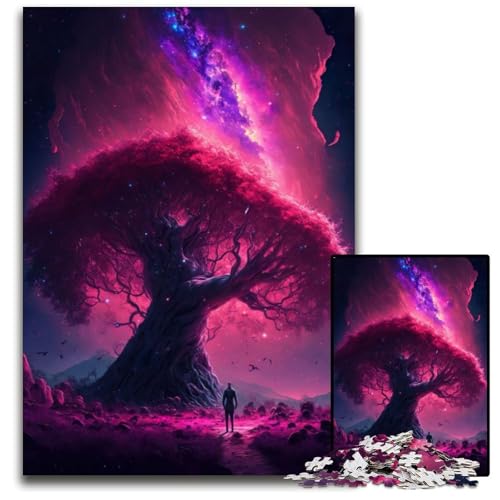 Puzzle 1000 Teile Aurora-Baum-Puzzle für Erwachsene, Eltern, Partner, Freunde – ab 14 Jahren, 26x38cm Puzzle 1000 Teile Aurora-Baum-Puzzle für Erwachsene, Eltern, Partner, Freunde – ab 14 Jahren, 26x38cm von XHAXING