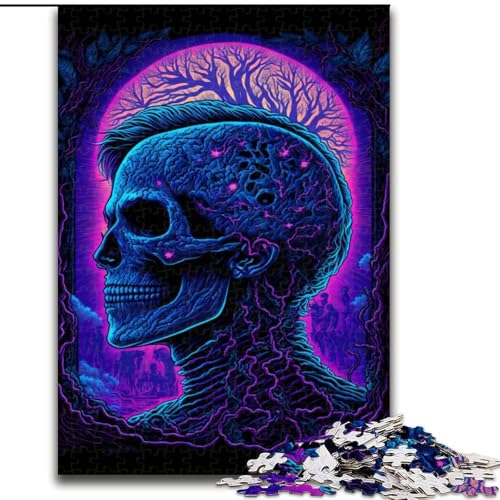 Puzzle 1000 Teile Brainscan Puzzles aus Holz, Weihnachten, Halloween, Ostern, Neujahr 1000 Stück(50x75cm) von XHAXING