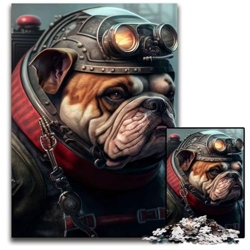 Puzzle 1000 Teile Bulldog-Puzzle für Erwachsene, Eltern, Partner, Freunde – ab 14 Jahren, 26x38cm Puzzle 1000 Teile Bulldog-Puzzle für Erwachsene, Eltern, Partner, Freunde – ab 14 Jahren, 26x38cm von XHAXING