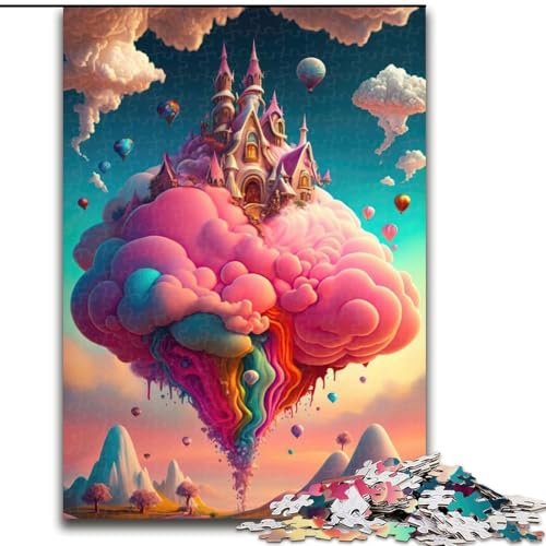 Puzzle 1000 Teile Candyland für Kinderzimmer. Puzzle aus Pappe, anspruchsvolles Denkspiel für Teenager, unterhaltsames interaktives Spiel für die ganze Familie, 1000 Teile(26x38cm) von XHAXING
