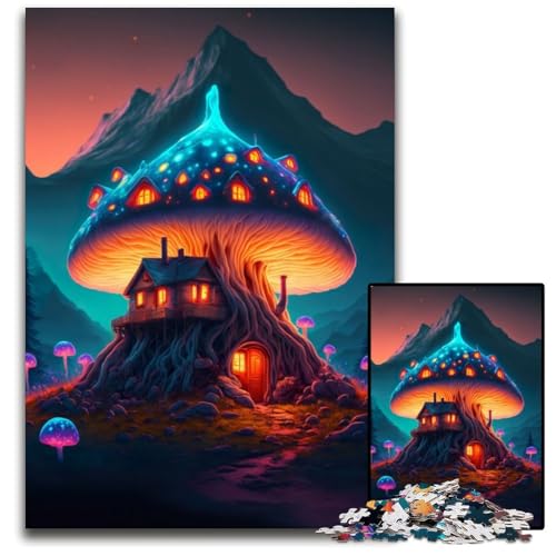 Puzzle 1000 Teile EIN Zauberpilz für Zuhause Schwierige Puzzles für Erwachsene Anspruchsvolles Denkspiel für Teenager, Spaß am Familienspieleabend 26X38CM/10.23x14.96inch Puzzle 1000 Teile EIN Zauberpilz für Zuhause Schwierige Puzzles für Erwachsene Anspruchsvolles Denkspiel für Teenager, Spaß am Familienspieleabend 26X38CM/10.23x14.96inch von XHAXING