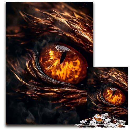 Puzzle 1000 Teile Erddrachen Bernsteinauge Schwierige Puzzles für Erwachsene Herausforderndes Denkspiel für Teenager, Spaß am Familienspieleabend 26X38CM/10.23x14.96inch Puzzle 1000 Teile Erddrachen Bernsteinauge Schwierige Puzzles für Erwachsene Herausforderndes Denkspiel für Teenager, Spaß am Familienspieleabend 26X38CM/10.23x14.96inch von XHAXING