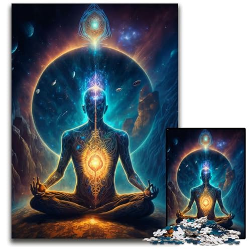 Puzzle 1000 Teile Esoterisches Zen-Universum Holzpuzzle für Erwachsene Teenager, Paare und Freunde zum Geburtstag, Weihnachten 50x75CM/1968x2952inch Puzzle 1000 Teile Esoterisches Zen-Universum Holzpuzzle für Erwachsene Teenager, Paare und Freunde zum Geburtstag, Weihnachten 50x75CM/1968x2952inch von XHAXING