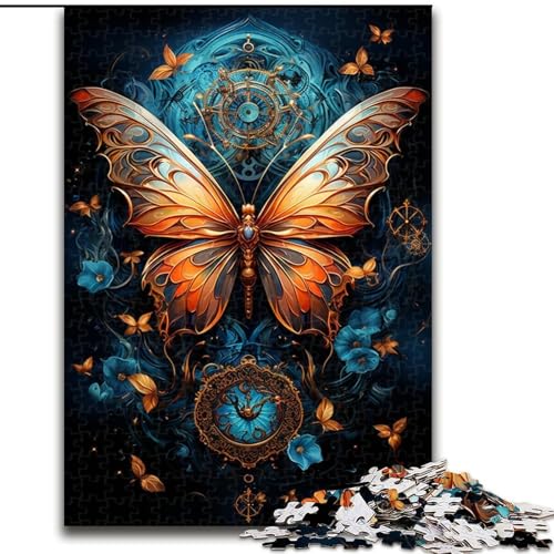 Puzzle 1000 Teile Fliegender Schmetterling Puzzle aus Pappe, Denkspiel, interaktives Familienspiel, geeignet für Kinder ab 10 Jahren, 1000 Teile(26x38cm) von XHAXING