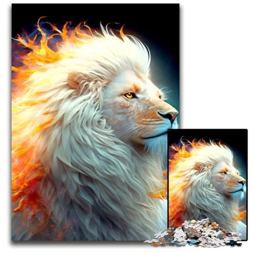 Puzzle 1000 Teile Löwe, Schwierige Puzzles für Erwachsene, Herausforderndes Denkspiel für Teenager, Spaß für den Familienspieleabend, 26x38cm Puzzle 1000 Teile Löwe, Schwierige Puzzles für Erwachsene, Herausforderndes Denkspiel für Teenager, Spaß für den Familienspieleabend, 26x38cm von XHAXING