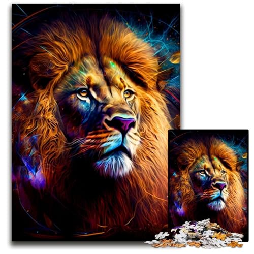 Puzzle 1000 Teile Löwe, Schwierige Puzzles für Erwachsene, Herausforderndes Denkspiel für Teenager, Spaß für den Familienspieleabend, 50x75cm Puzzle 1000 Teile Löwe, Schwierige Puzzles für Erwachsene, Herausforderndes Denkspiel für Teenager, Spaß für den Familienspieleabend, 50x75cm von XHAXING