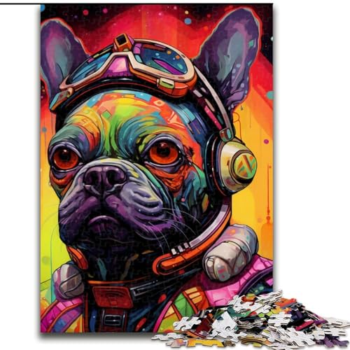 Puzzle 1000 Teile Mechanisches Hundepuzzle aus Holz, Denkspiel, interaktives Familienspiel, geeignet für Kinder ab 10 Jahren, 1000 Teile(50x75cm) von XHAXING