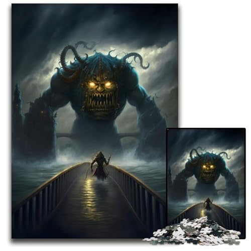 Puzzle 1000 Teile Monster Invasion Schwierige Puzzles für Erwachsene Herausforderndes Denkspiel für Teenager, Spaß am Familienspieleabend 50x75CM/19.68x29.52inch Puzzle 1000 Teile Monster Invasion Schwierige Puzzles für Erwachsene Herausforderndes Denkspiel für Teenager, Spaß am Familienspieleabend 50x75CM/19.68x29.52inch von XHAXING