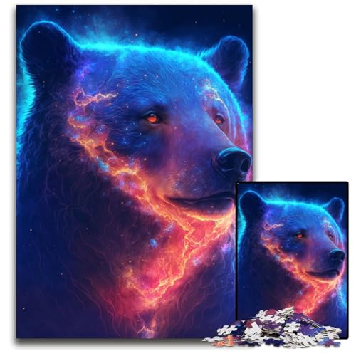 Puzzle 1000 Teile Neonbär-Puzzle für Erwachsene, Eltern, Partner, Freunde – ab 14 Jahren, 50x75cm Puzzle 1000 Teile Neonbär-Puzzle für Erwachsene, Eltern, Partner, Freunde – ab 14 Jahren, 50x75cm von XHAXING