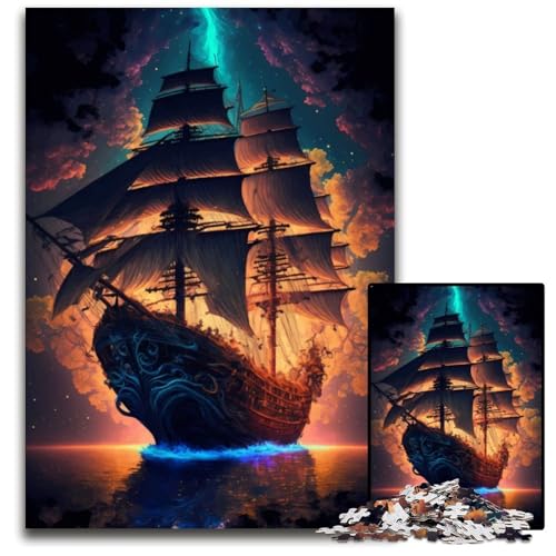 Puzzle 1000 Teile Ozeanschiff Holzpuzzle für Erwachsene Teenager, Paare und Freunde zum Geburtstag, Weihnachten 26X38CM/10.23x14.96inch Puzzle 1000 Teile Ozeanschiff Holzpuzzle für Erwachsene Teenager, Paare und Freunde zum Geburtstag, Weihnachten 26X38CM/10.23x14.96inch von XHAXING