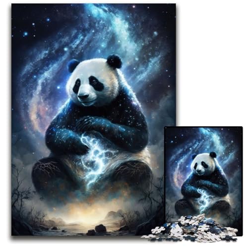 Puzzle 1000 Teile Panda-Kunststil Schwierige Puzzles für Erwachsene Pädagogische Aktivität zur Verbesserung kognitiver Fähigkeiten 26X38CM/10.23x14.96inch Puzzle 1000 Teile Panda-Kunststil Schwierige Puzzles für Erwachsene Pädagogische Aktivität zur Verbesserung kognitiver Fähigkeiten 26X38CM/10.23x14.96inch von XHAXING