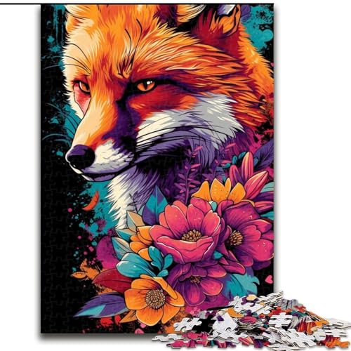 Puzzle 1000 Teile Space Fox Puzzle aus Pappe, Denkspiel, interaktives Familienspiel, geeignet für Kinder ab 10 Jahren, 1000 Teile(26x38cm) von XHAXING