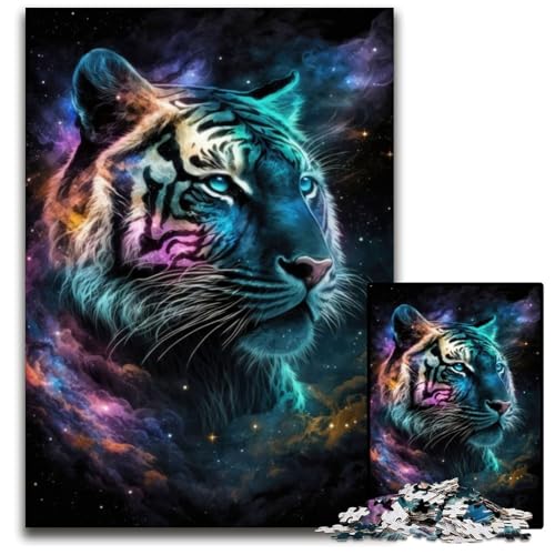Puzzle 1000 Teile Tiger Art Holzpuzzle für Erwachsene Teenager, Paare und Freunde zum Geburtstag, Weihnachten 50x75CM/19.68x29.52inch Puzzle 1000 Teile Tiger Art Holzpuzzle für Erwachsene Teenager, Paare und Freunde zum Geburtstag, Weihnachten 50x75CM/19.68x29.52inch von XHAXING
