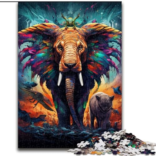 Puzzle 1000 Teile für Erwachsene, Afrikanische Tiere, Puzzle aus Holz, schwieriges Denkspiel für Jugendliche, 1000 Teile(50x75cm) von XHAXING