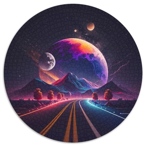 Puzzle 1000 Teile für Erwachsene, Alien Planet Road, Papierpuzzle für Reiseliebhaber und Paare, anspruchsvolles Spielzeug (Größe 67,5 x 67,5 cm) von XHAXING