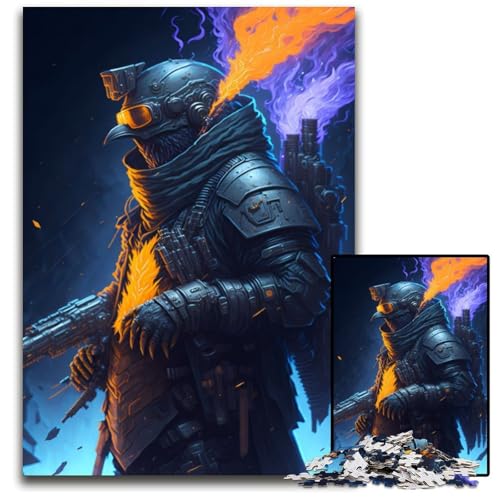 Puzzle 1000 Teile für Erwachsene, Arctic Anarchist Penguin, Puzzles für Erwachsene, Denkspiel für Teenager, 26x38cm von XHAXING