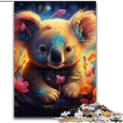 Puzzle 1000 Teile für Erwachsene, Art Koalas-Puzzle aus Holz, anspruchsvolles Denkspiel für Teenager, unterhaltsames interaktives Spiel für die ganze Familie, 1000 Teile(50x75cm) von XHAXING