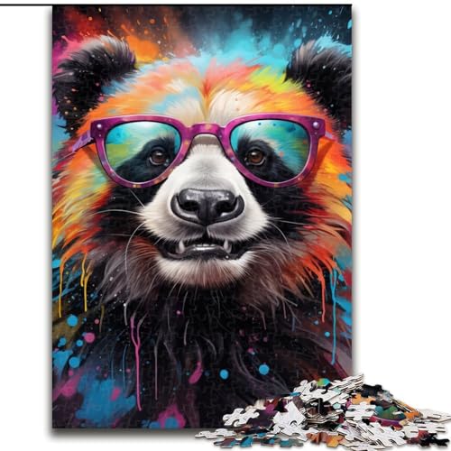 Puzzle 1000 Teile für Erwachsene, Art Panda Puzzle aus Pappe, hochschwieriges Denkspiel für Teenager, 1000 Teile(26x38cm) von XHAXING