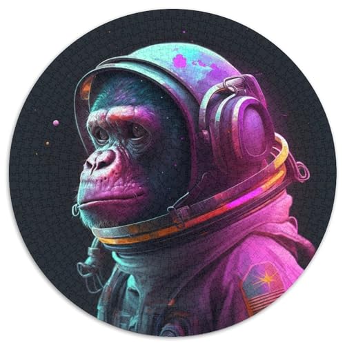 Puzzle 1000 Teile für Erwachsene, Astronaut, Schimpanse, schwierige Puzzles für Erwachsene, anspruchsvolles Denkspiel – entspannendes Spielzeug für Teenager (Größe 67,5 x 67,5 cm) von XHAXING