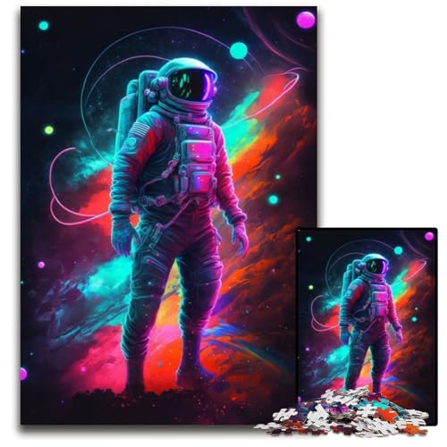 Puzzle 1000 Teile für Erwachsene, Astronaut der Galaxie, Unmögliches Puzzle für Erwachsene, Geburtstagsgeschenkidee, Herausforderndes Denkspiel, 50x75cm Puzzle 1000 Teile für Erwachsene, Astronaut der Galaxie, Unmögliches Puzzle für Erwachsene, Geburtstagsgeschenkidee, Herausforderndes Denkspiel, 50x75cm von XHAXING