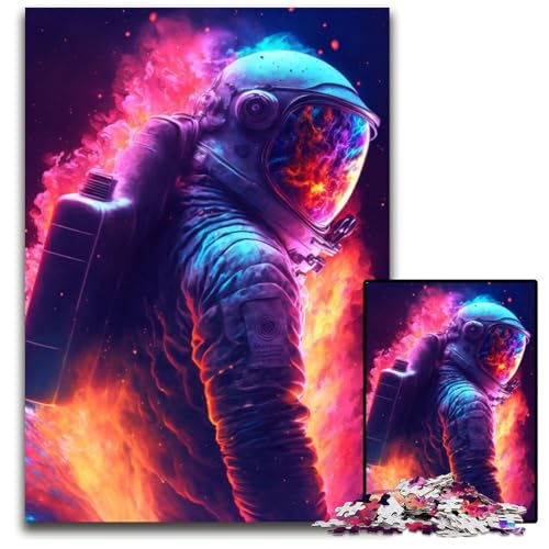 Puzzle 1000 Teile für Erwachsene, Astronaut im Weltraum, Unmögliches Puzzle für Erwachsene, Geburtstagsgeschenkidee, Herausforderndes Denkspiel, 26x38cm Puzzle 1000 Teile für Erwachsene, Astronaut im Weltraum, Unmögliches Puzzle für Erwachsene, Geburtstagsgeschenkidee, Herausforderndes Denkspiel, 26x38cm von XHAXING
