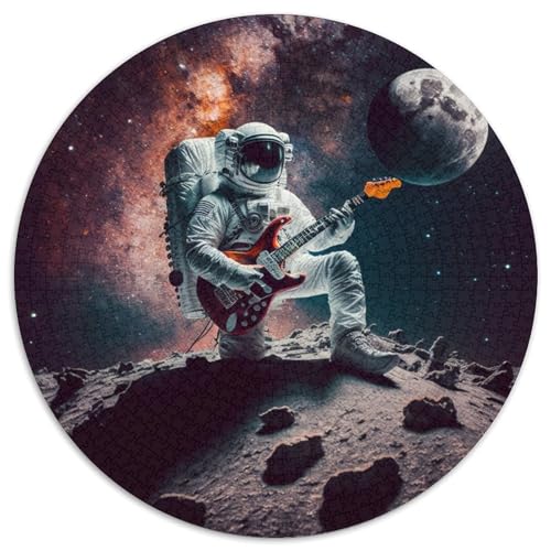 Puzzle 1000 Teile für Erwachsene, Astronaut spielt Gitarre, schwierige Puzzles für Erwachsene, anspruchsvolles Denkspiel – entspannendes Spielzeug für Teenager (Größe 67,5 x 67,5 cm) von XHAXING