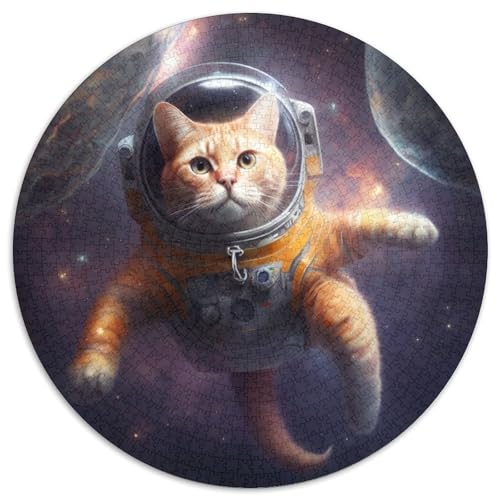 Puzzle 1000 Teile für Erwachsene, Astronauten-Katzen-Papierpuzzle für Reiseliebhaber und Paare, anspruchsvolles Spielzeug (Größe 67,5 x 67,5 cm) von XHAXING