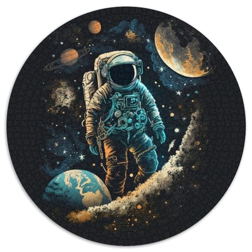 Puzzle 1000 Teile für Erwachsene, Astronauten-Puzzles für Erwachsene, pädagogisches Denkspiel, künstlerische Heim- und Bürodekoration, ab 14 Jahren (Größe 67,5 x 67,5 cm) von XHAXING