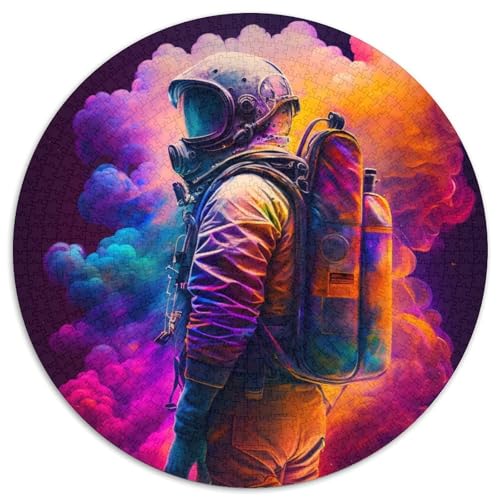 Puzzle 1000 Teile für Erwachsene, Astronauten-Puzzles für Erwachsene, pädagogisches Denkspiel, künstlerische Heim- und Bürodekoration, ab 14 Jahren (Größe 67,5 x 67,5 cm) von XHAXING