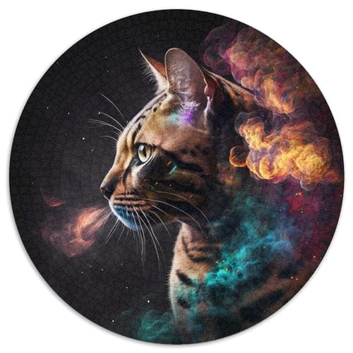 Puzzle 1000 Teile für Erwachsene, Bengalkatzennebel, Papierpuzzle, Denksportaufgabe, Spiel für Erwachsene, interaktive Familienaktivität (67,5 x 67,5 cm) von XHAXING