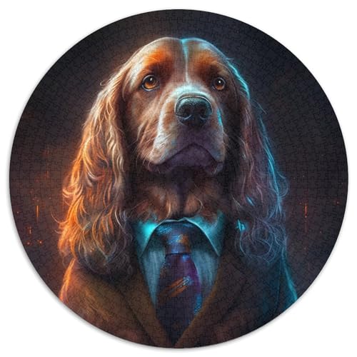 Puzzle 1000 Teile für Erwachsene, Boss Dog, Papppuzzle, anspruchsvolles Denkspiel für Teenager, Spaß für den Spieleabend mit der Familie (67,5 x 67,5 cm) von XHAXING