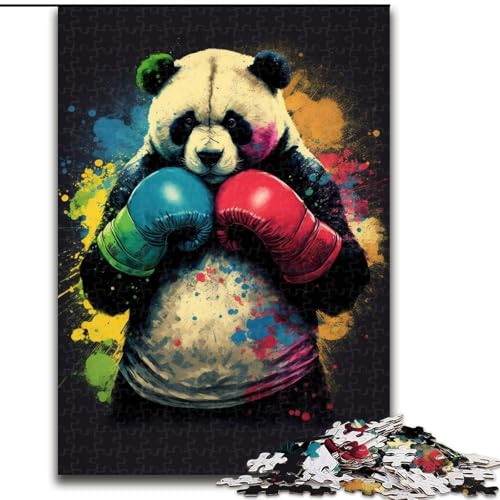 Puzzle 1000 Teile für Erwachsene, Bunte Panda-Puzzles aus Pappe, geeignet für Geburtstage, Halloween, Thanksgiving, Ostern, 1000 Stück(26x38cm) von XHAXING