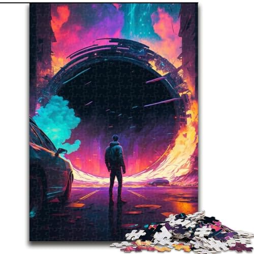 Puzzle 1000 Teile für Erwachsene, Buntes Planeten-Puzzle aus Pappe, schwieriges Denkspiel für Teenager, 1000 Teile(26x38cm) von XHAXING