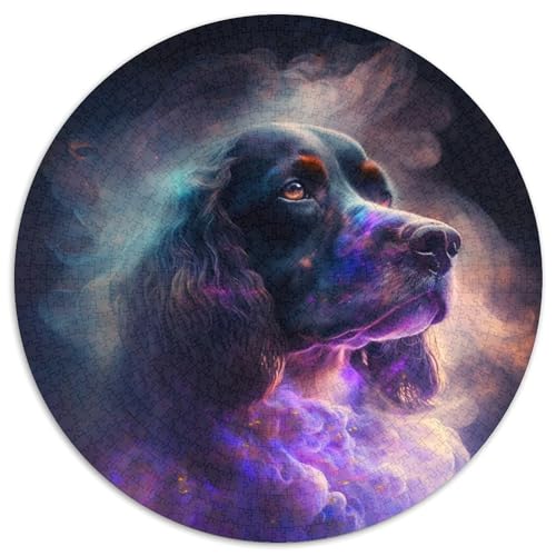 Puzzle 1000 Teile für Erwachsene, Cocker Spaniel Nebula, schwierige Puzzles für Erwachsene, anspruchsvolles Denkspiel – entspannendes Spielzeug für Teenager (Größe 67,5 x 67,5 cm) von XHAXING